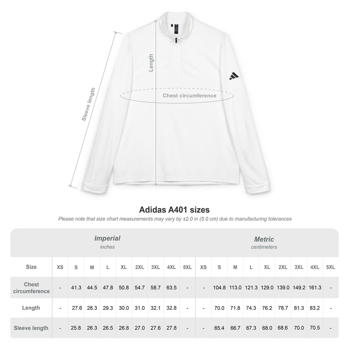 Adidas® Quarter-Zip Pullover (Embroidery)